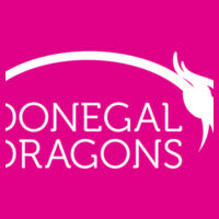 Donegal Dragons Chest Logo - Short sleeved body suit with envelope neck opening Design