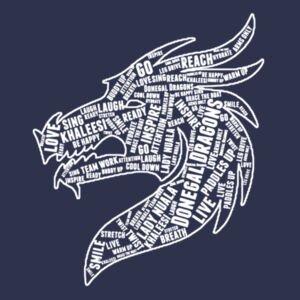 Donegal Dragons Word Cloud - Softstyle™ adult ringspun t-shirt Design