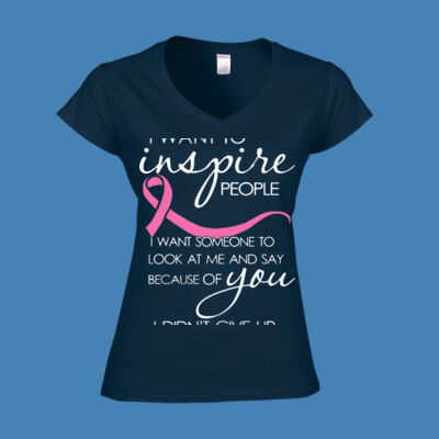 Inspire - Softstyle™ women's v-neck t-shirt Thumbnail