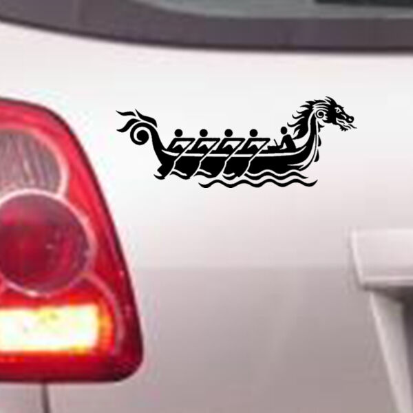 Chinese Dragon Boat - Car Bumper Sticker Thumbnail