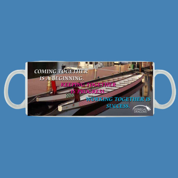 Boats By The Dock with Text - Mug - Ceramic 11oz Thumbnail