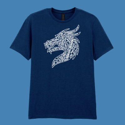 Donegal Dragons Word Cloud - Softstyle™ adult ringspun t-shirt Thumbnail