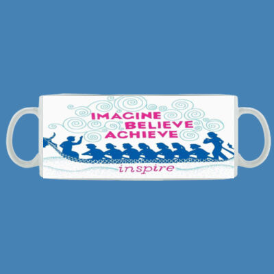 Imagine Believe Achieve Artwork - Mug - Ceramic 11oz 2 Thumbnail