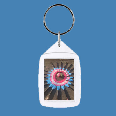 Circle of paddles - Rectangle Smooth Edge Keyring Thumbnail