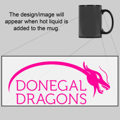 Donegal Dragons Pink - Mug - Ceramic 11oz Thumbnail