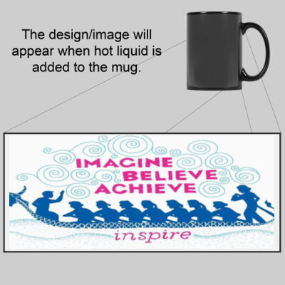Imagine Believe Achieve Artwork - Mug - Ceramic 11oz  Thumbnail