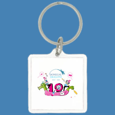 Donegal Dragons Birthday - Square Keyring Thumbnail