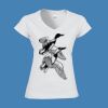 Softstyle™ women's v-neck t-shirt Thumbnail