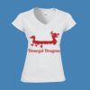 Softstyle™ women's v-neck t-shirt Thumbnail